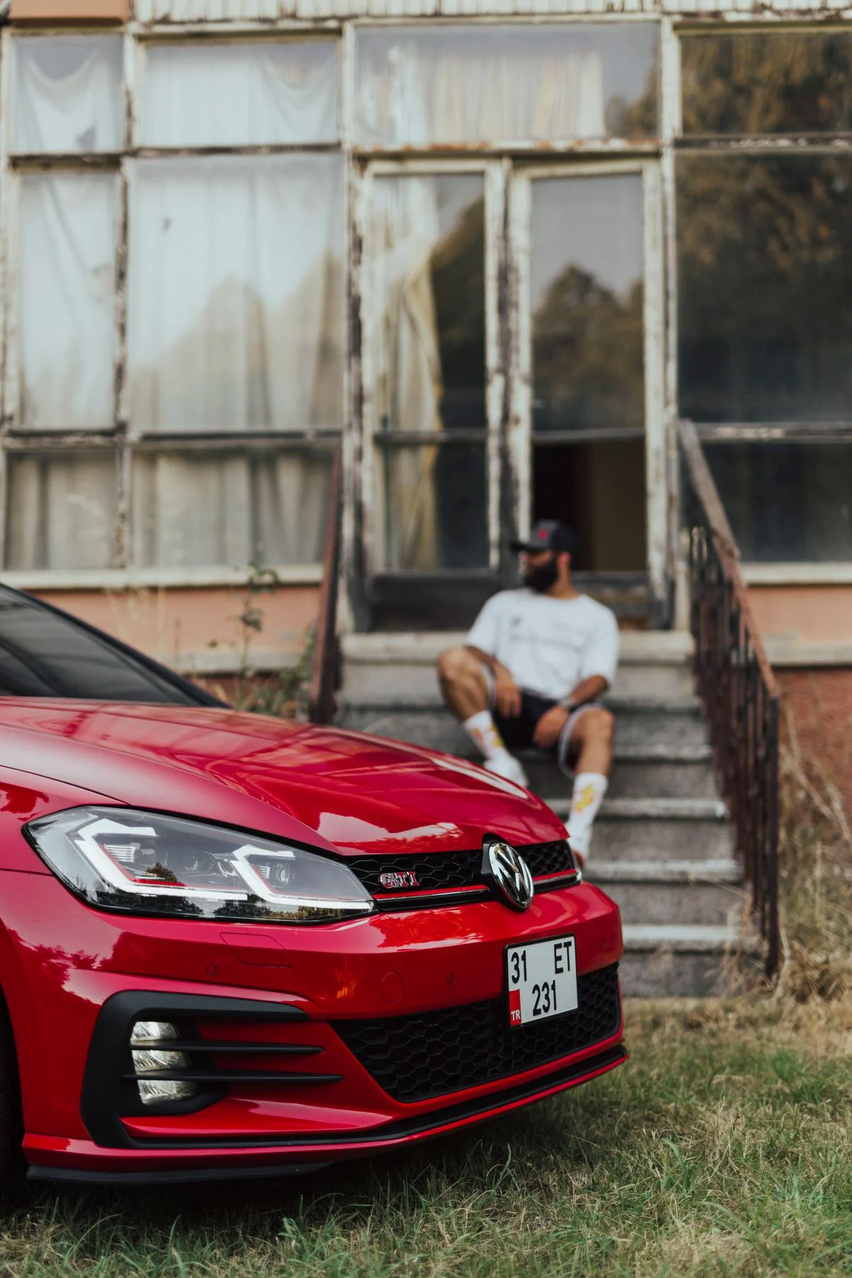 Volkswagen Golf, prednja strana, crvena